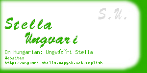 stella ungvari business card